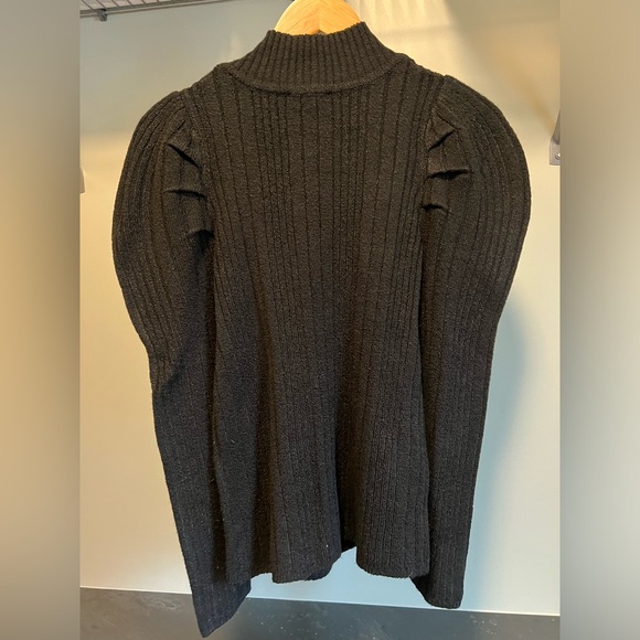 Black Puff Sleeve Sweater - Picture 4 of 4
